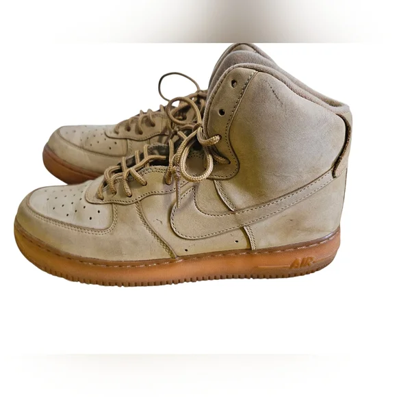 Size 11 - Nike Air Force 1 High '07 LV8 WB Flax 2016 - FLAX - Picture 3 of 9